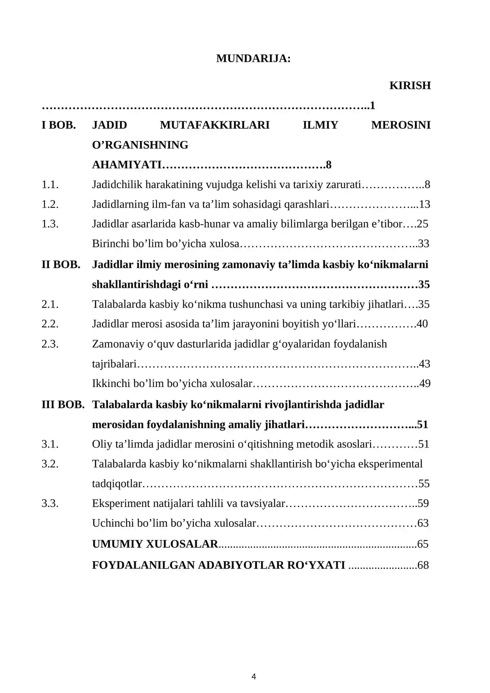 Jadidlar ilmiy merosi asosida talabalarning kasbiy ko’nikmalarini rivojlantirish 4