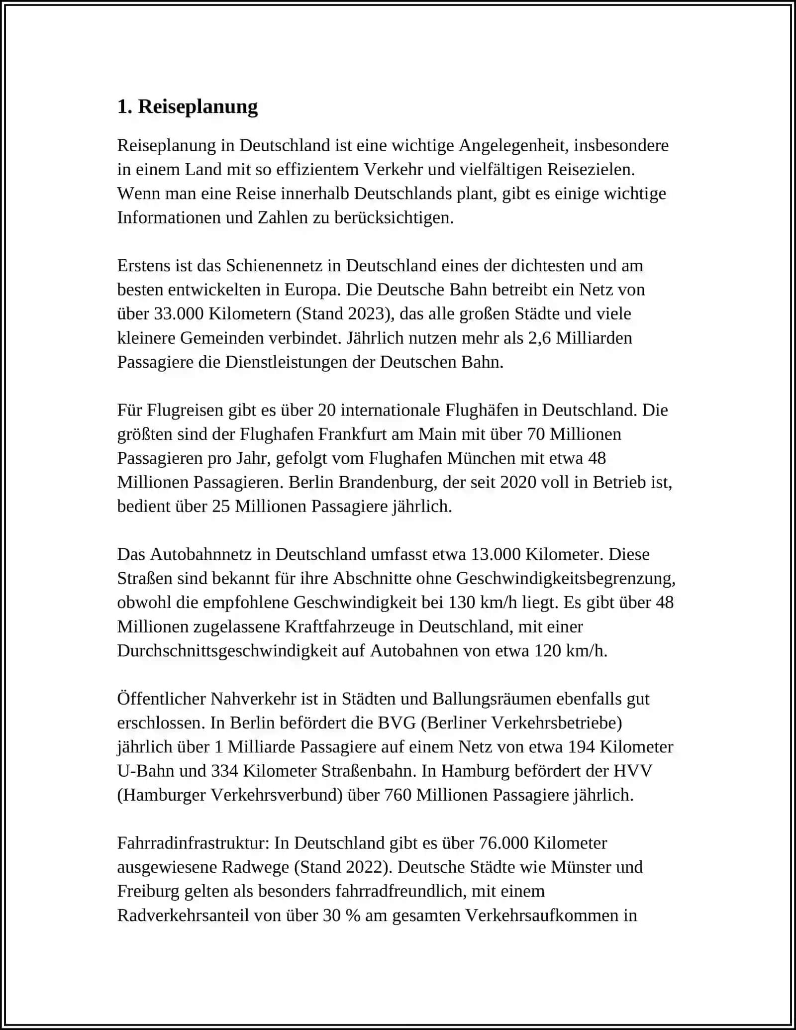 Reiseplanung in Deutschland 4