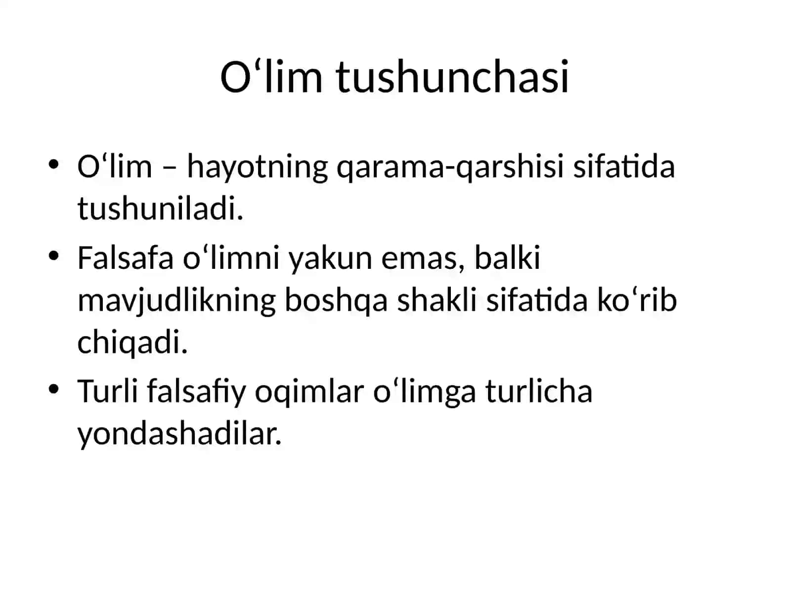 Falsafada hayot va o‘lim masalasi 4
