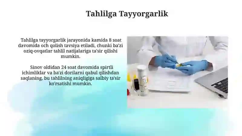 Siydik va Najas Tahlilining Umumiy Qoidalari 4