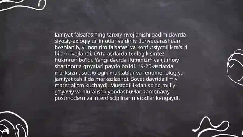 Jamiyat falsafasi 4