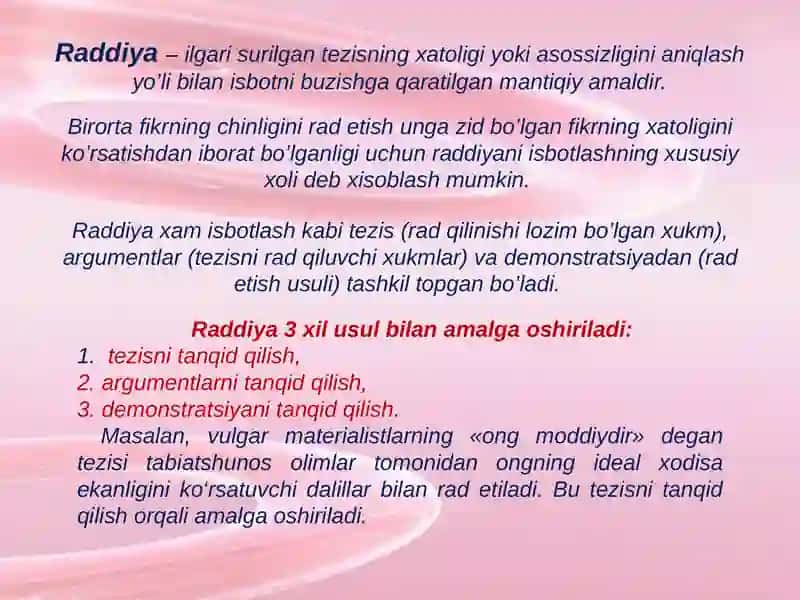 Argumentlash nazariyasining mantiqiy asoslari 4