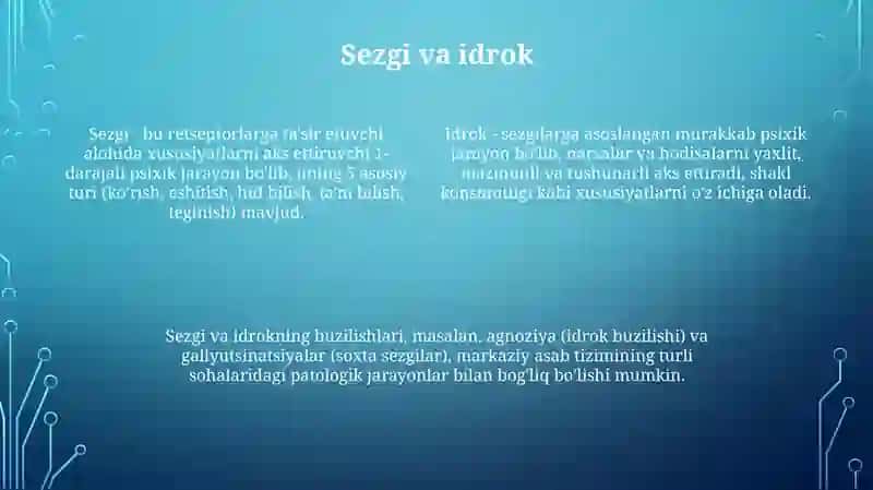 Psixik jarayonlar 4