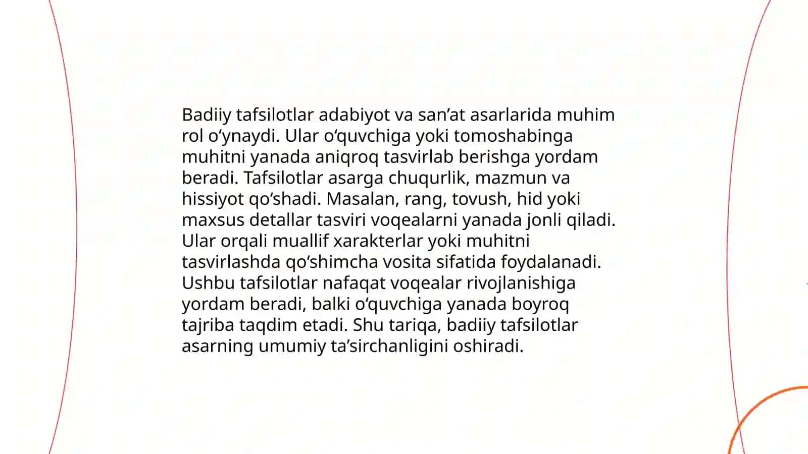 Badiiy asarlarni pafos bilan o'qish 4