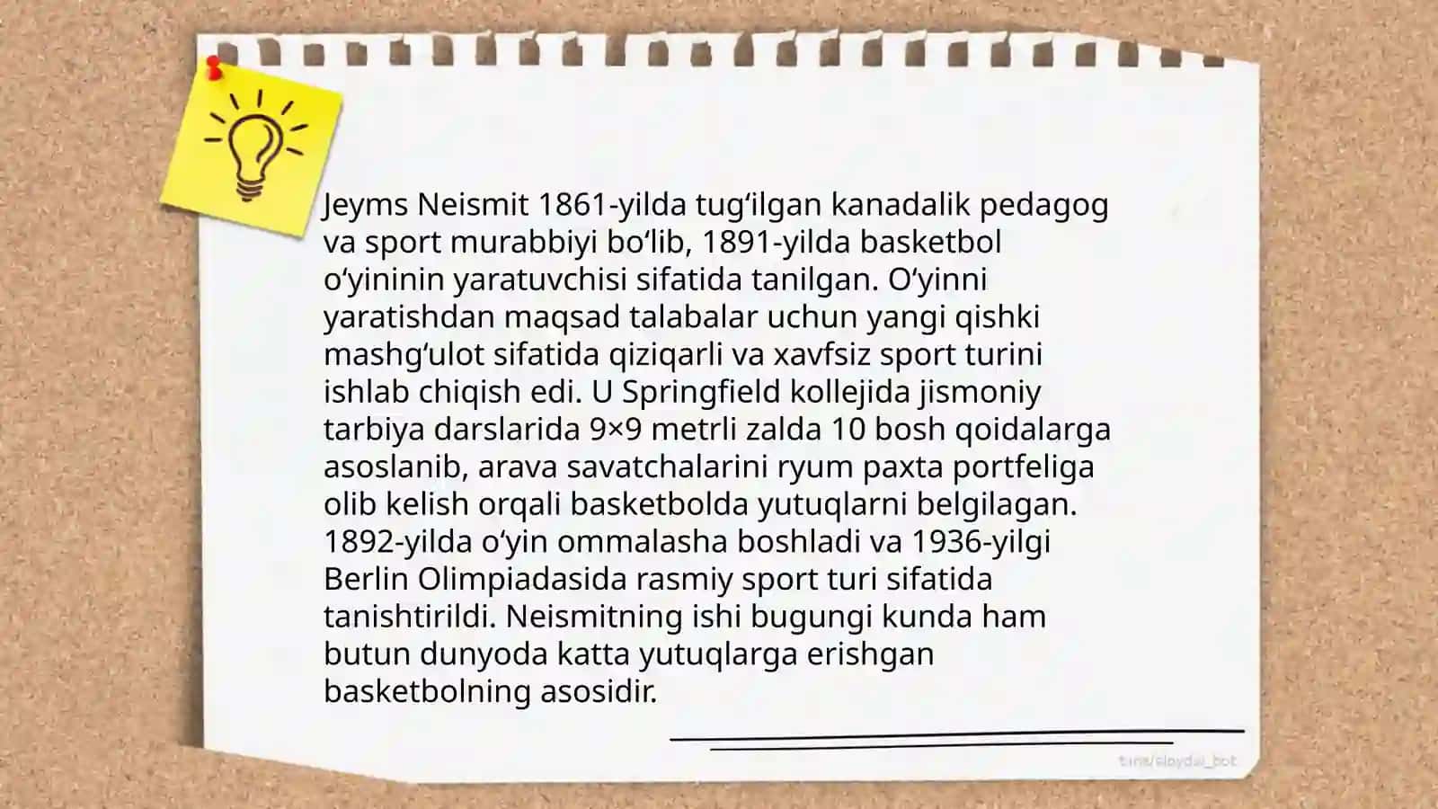 Basketbol oʻyinning kelib chiqishi va rivojlanish tarixi 4