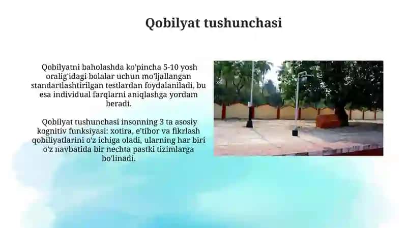 Qobilyat Haqida Tushuncha 4