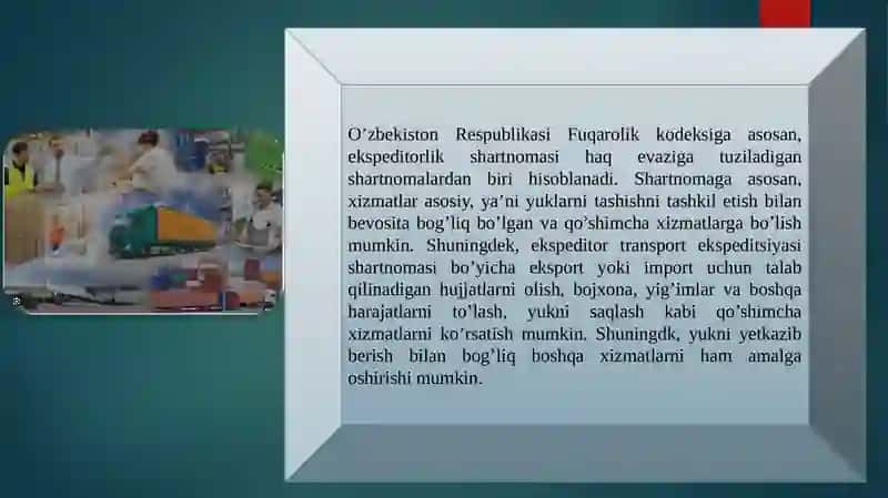 Transport Ekspeditsiyasi Shartnomasi 4