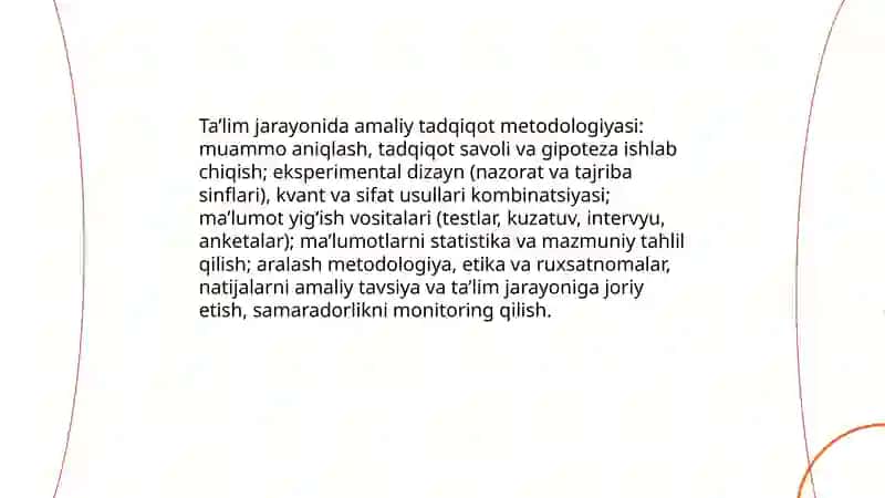 Tadqiqiy pedagogika va ta’lim amaliyoti 4