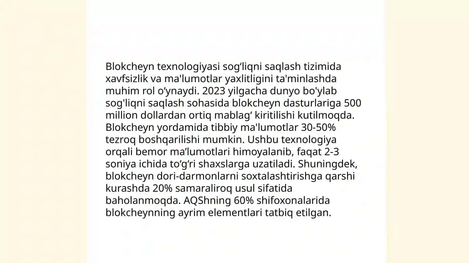 Moliyaviy xizmatlarda blokcheyn texnologiyalari 4