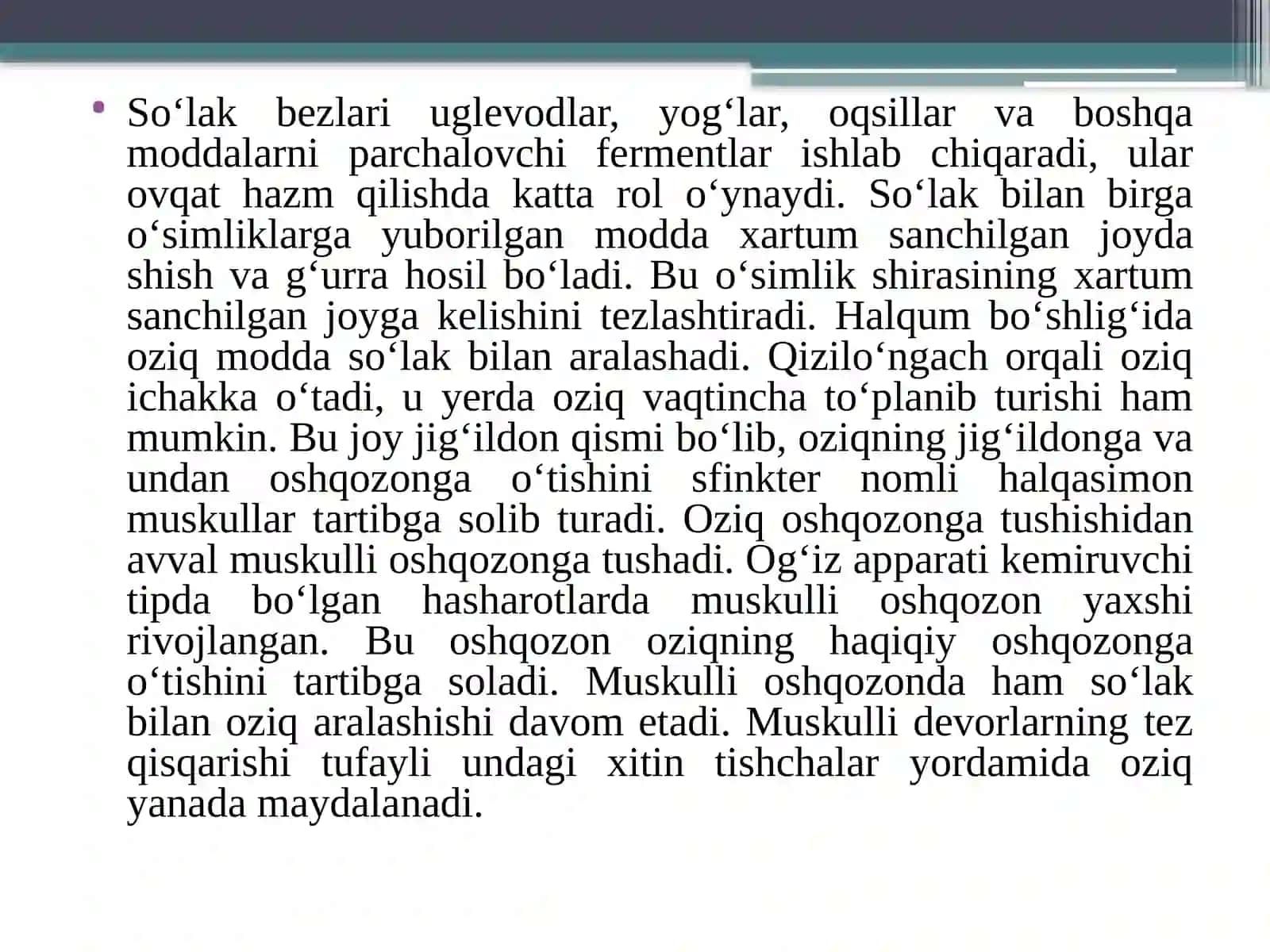 Hasharotlarning ichki tuzilishi 4