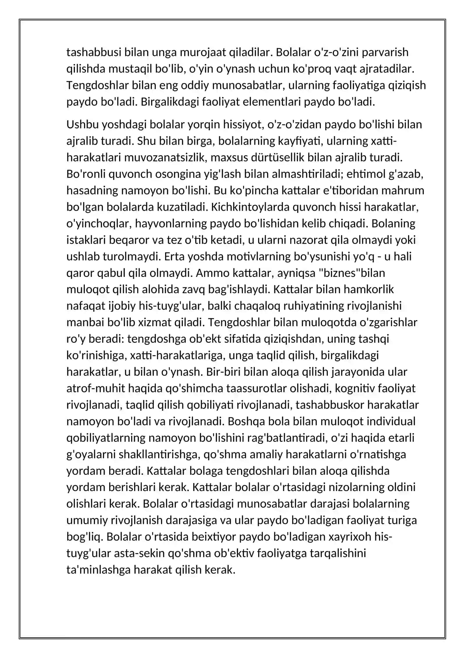 Go'daklik davrining psixologik xususiyatlari 4
