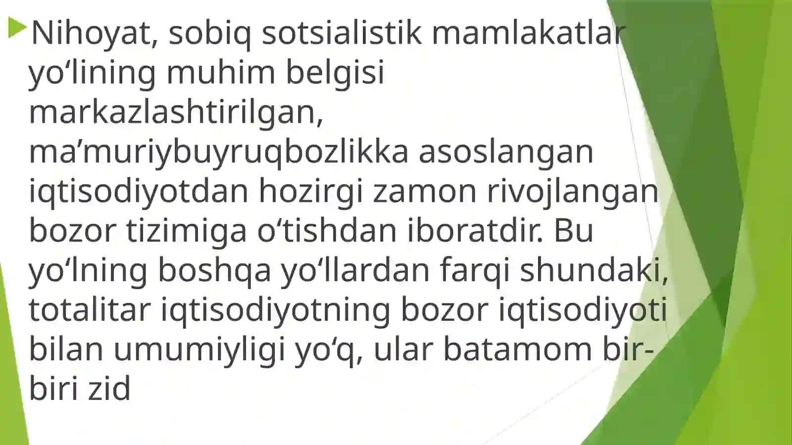 Bozor Iqtisodiyotiga O‘tish Davri 4