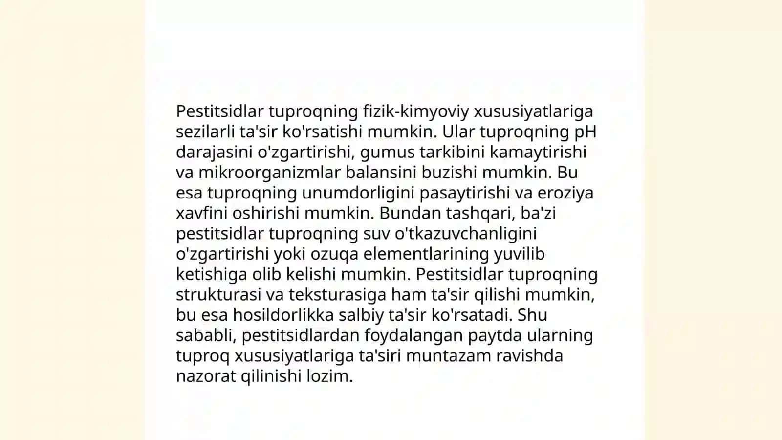 Tuproqlarning pestidsidlar bilan ifloslanishi 4