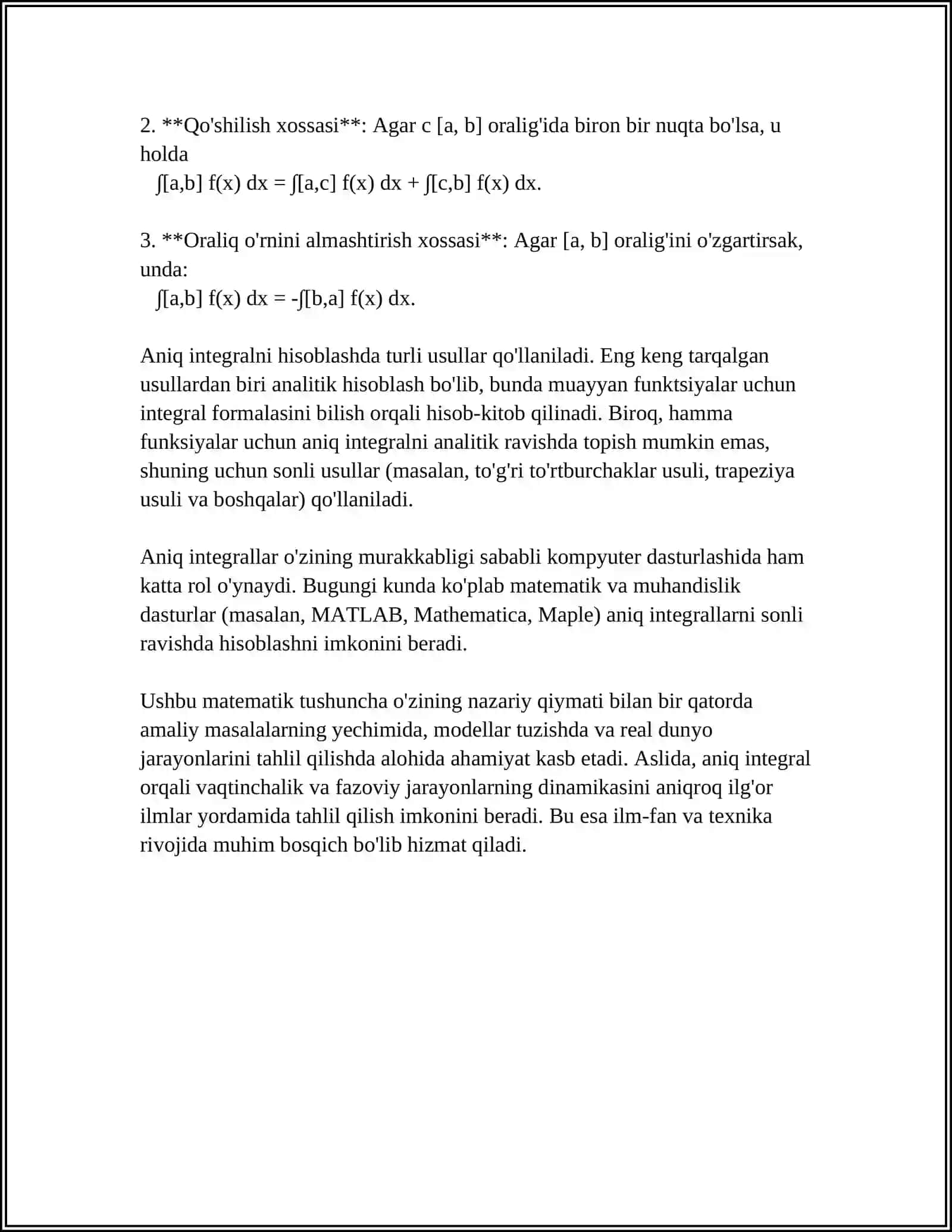ANIQ INTEGRAL TUSHUNCHASI 4