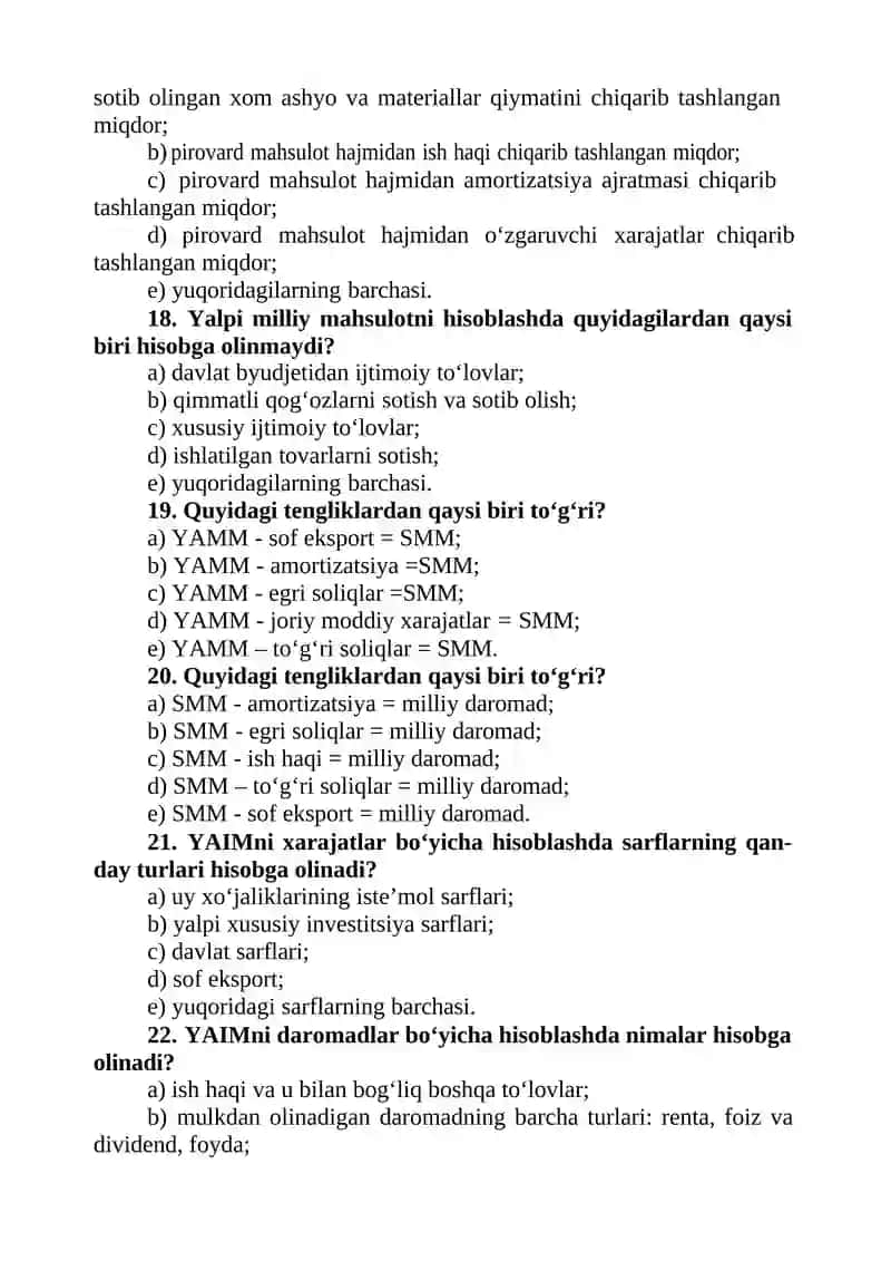 MILLIY IQTISODIYOT VA UNING MAKROIQTISODIY O‘LCHAMLARI 4