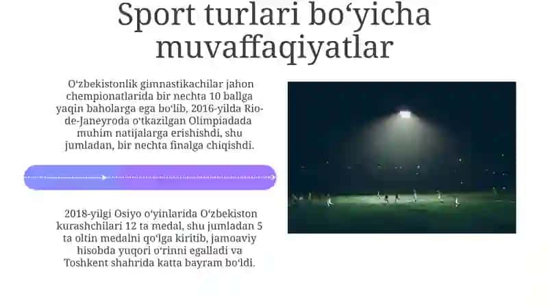Oʻzbekiston sportchilarining yutuqlari(sport turlari boʻyicha) 4