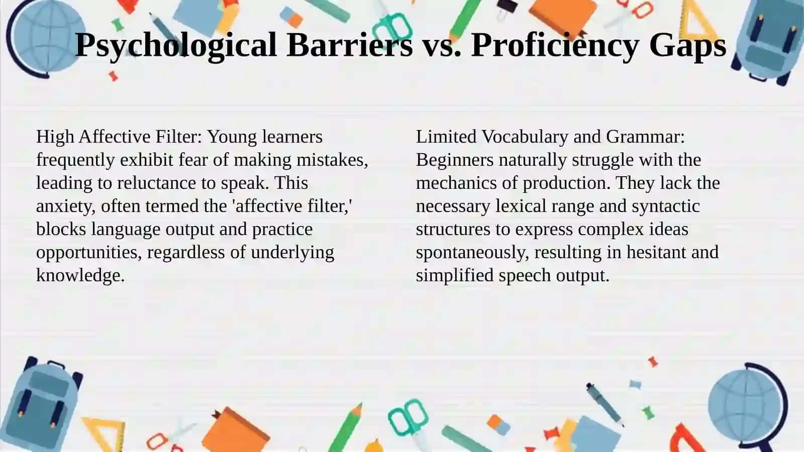 Problems Of Teaching Speaking in English Language Classes for younger students 4