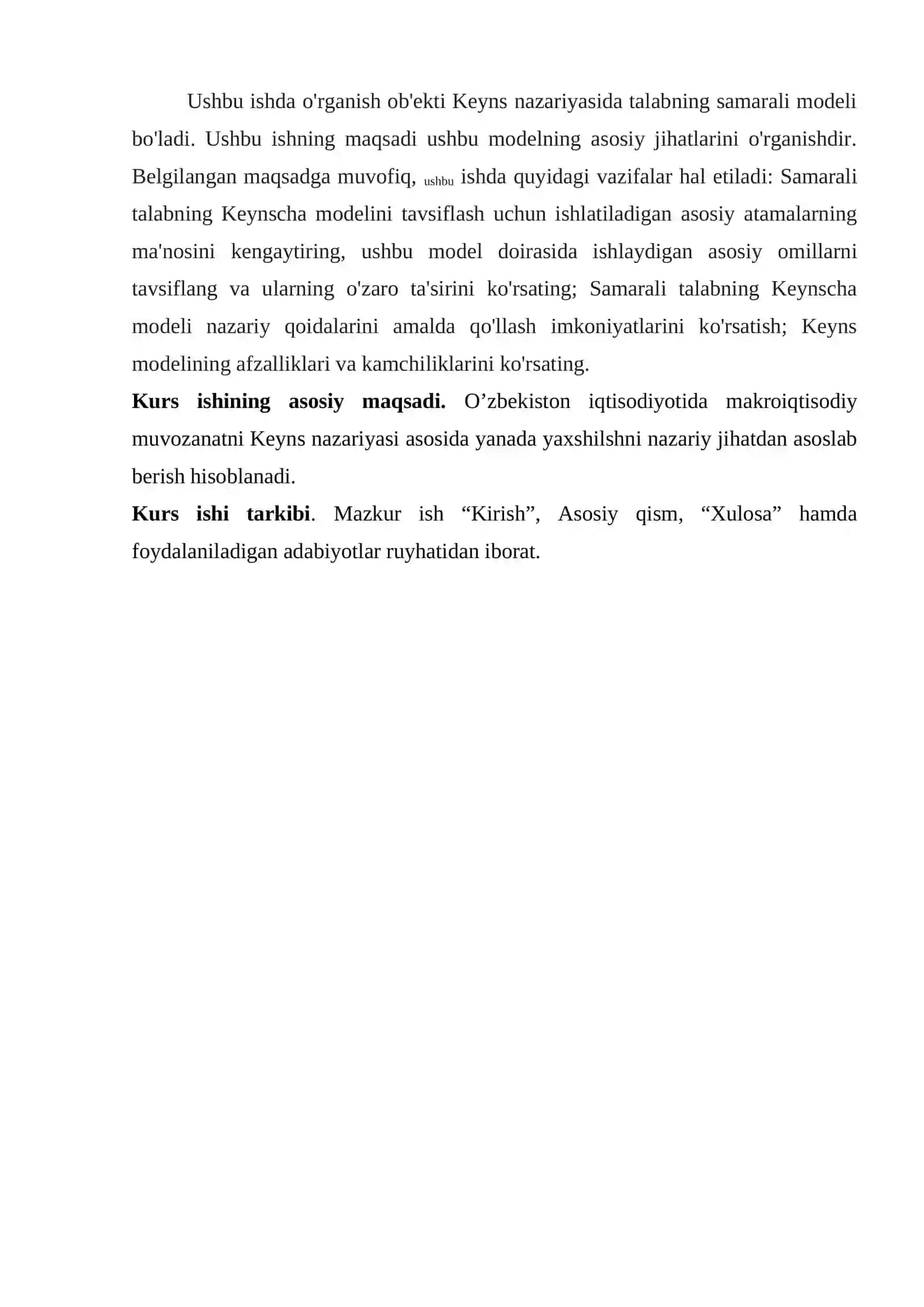 Keynsning makroiqtisodiy muvozanat modeli 4