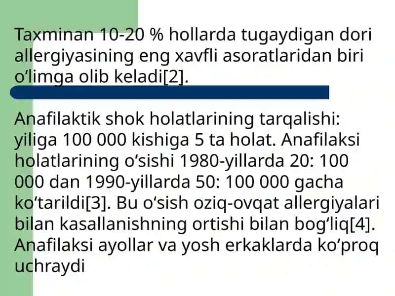 Anafilaktik shok va uni davolash 4