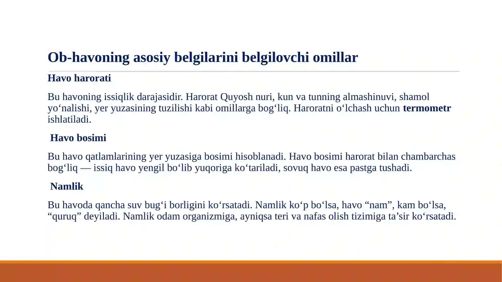 Iqlimvaob-havotushunchalari 4