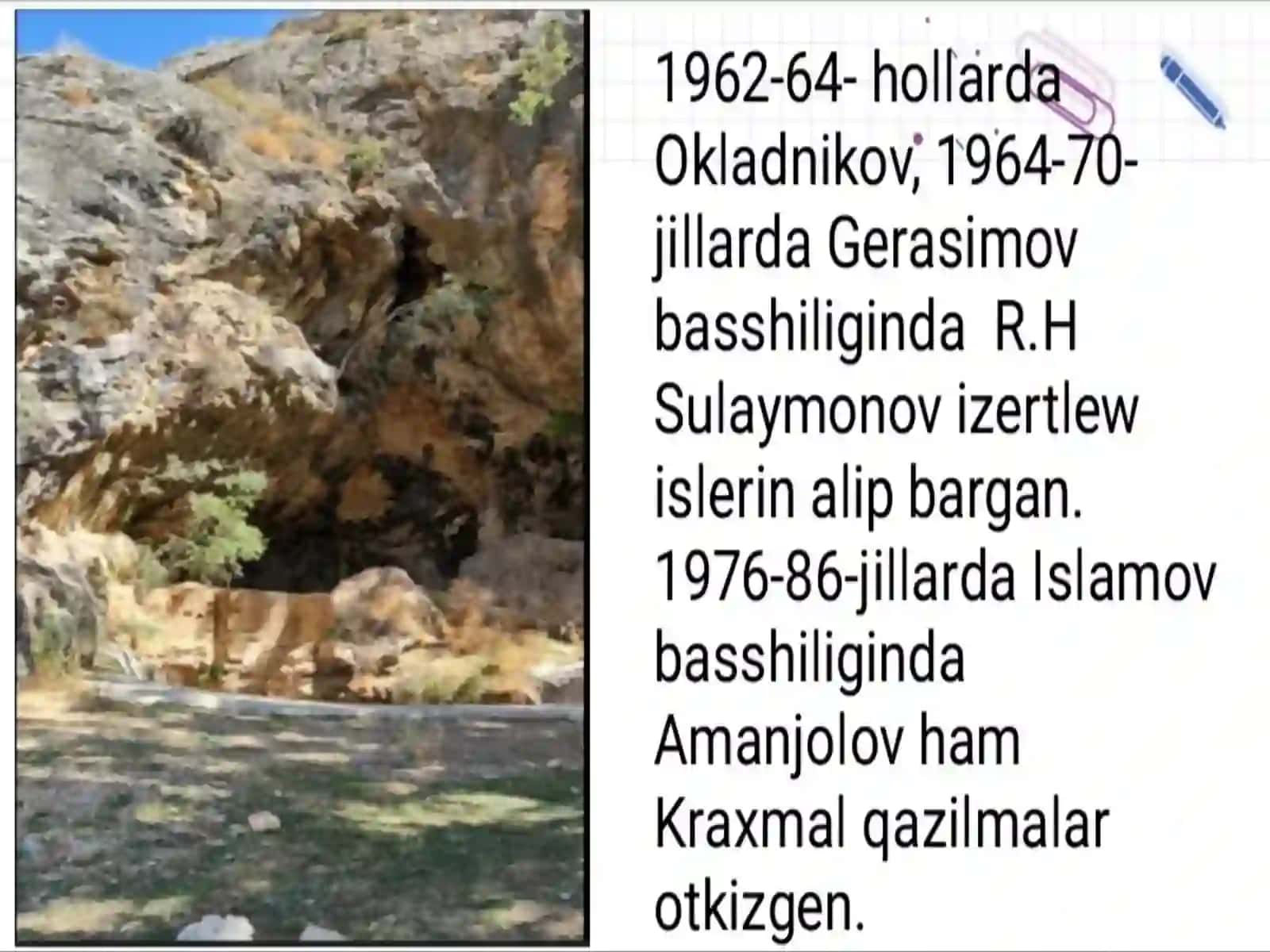 Berdaq atındag'i Qaraqalpaq ma'mleketlik universiteti Tariyx arxeologiya bag'darı 2-kurs studenti Men'libaev Mirzabektin' Obirahmat temasında slayd jumisi 4