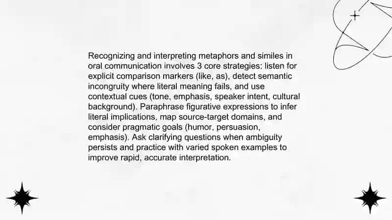 Knowledge and correct use of figurative and literal meaning of phrases and words used in Oral speech 4