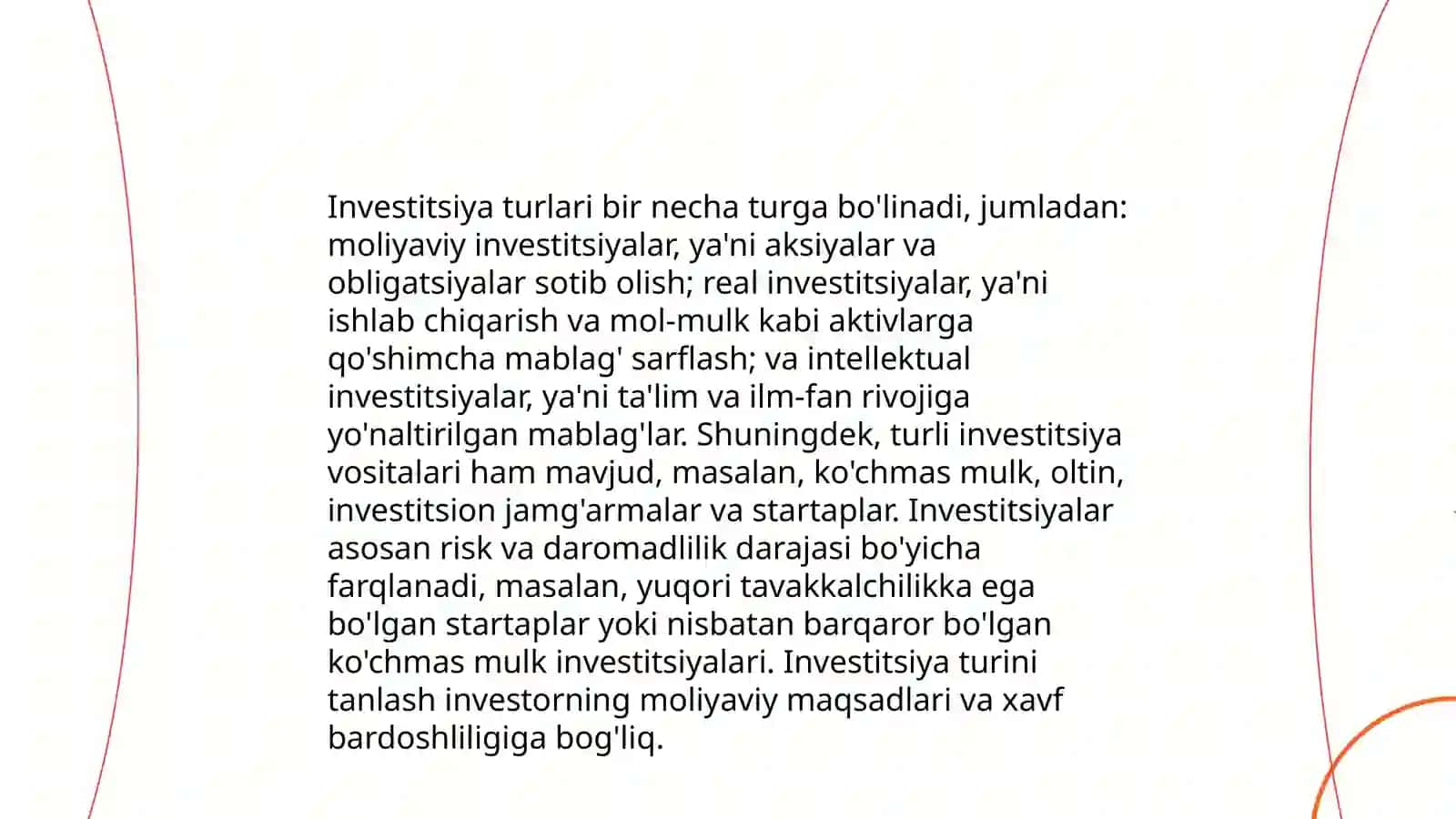 Istemol jamg'arish va investitsiya funkstsiyalari 4