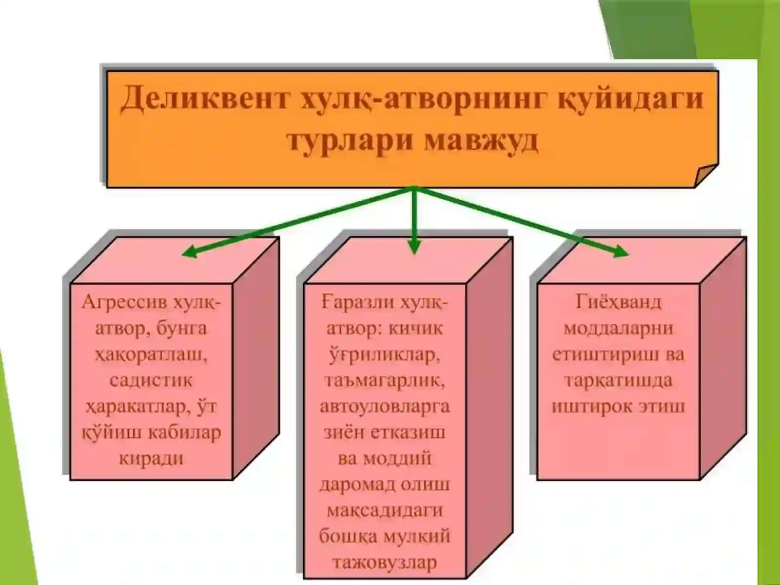 Девиант хулқ атвор тушунчаси 4