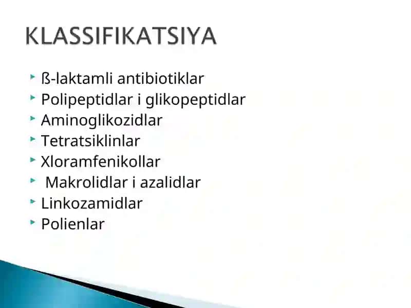 ANTIBAKTERIAL DORI VOSITALARI 4