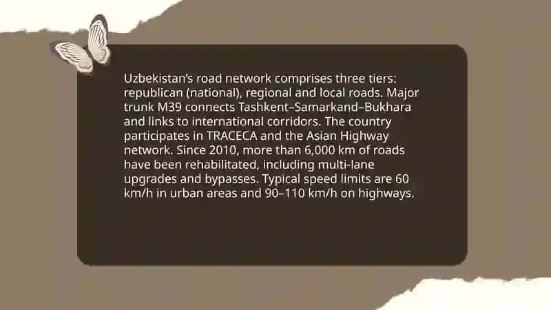 Transport system in Uzbekistan 4