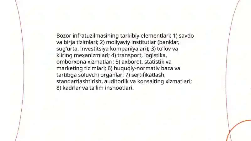 Bozor infratuzilmasi 4