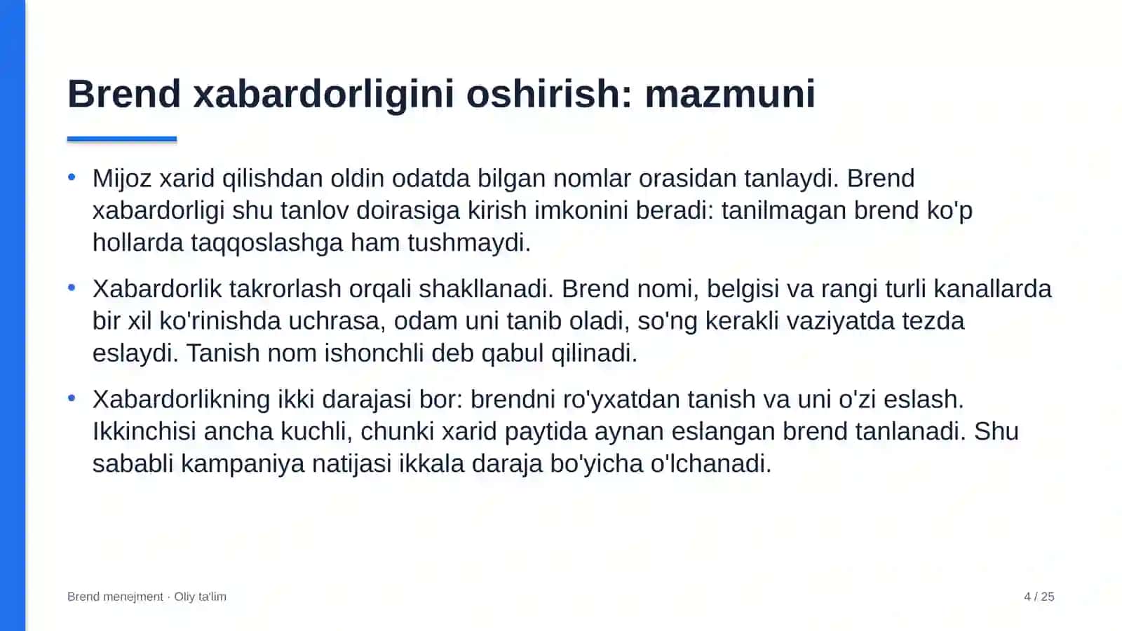 Elektr ta'minoti korxonalarida brend xabardorligini oshirish 4