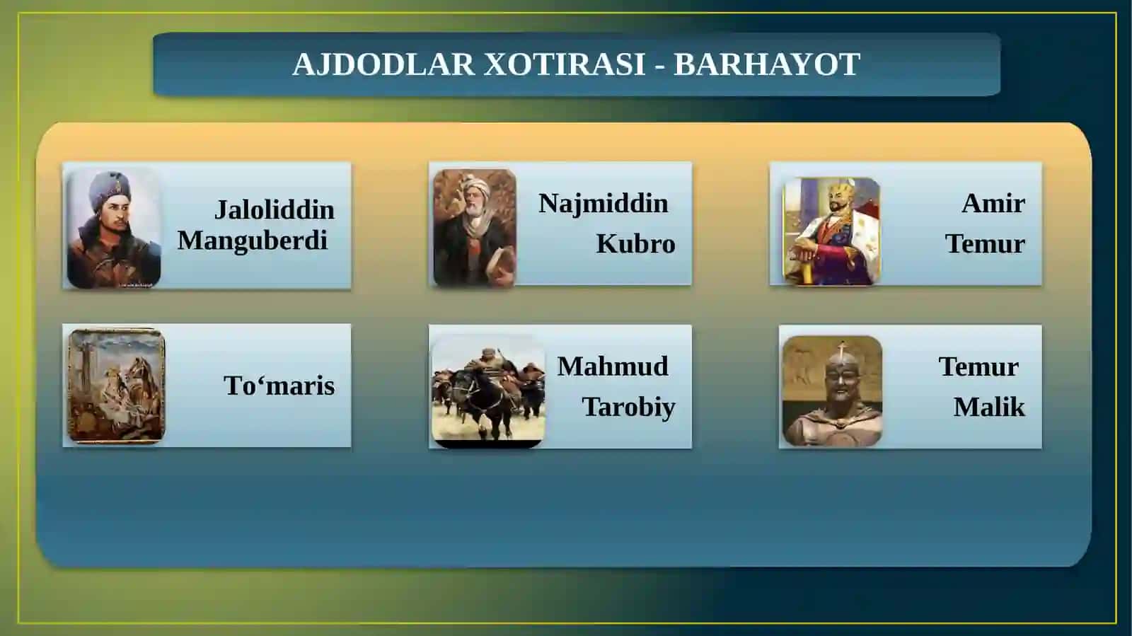 INSON QADRI ULUG‘-XOTIRASI MUQADDAS 4