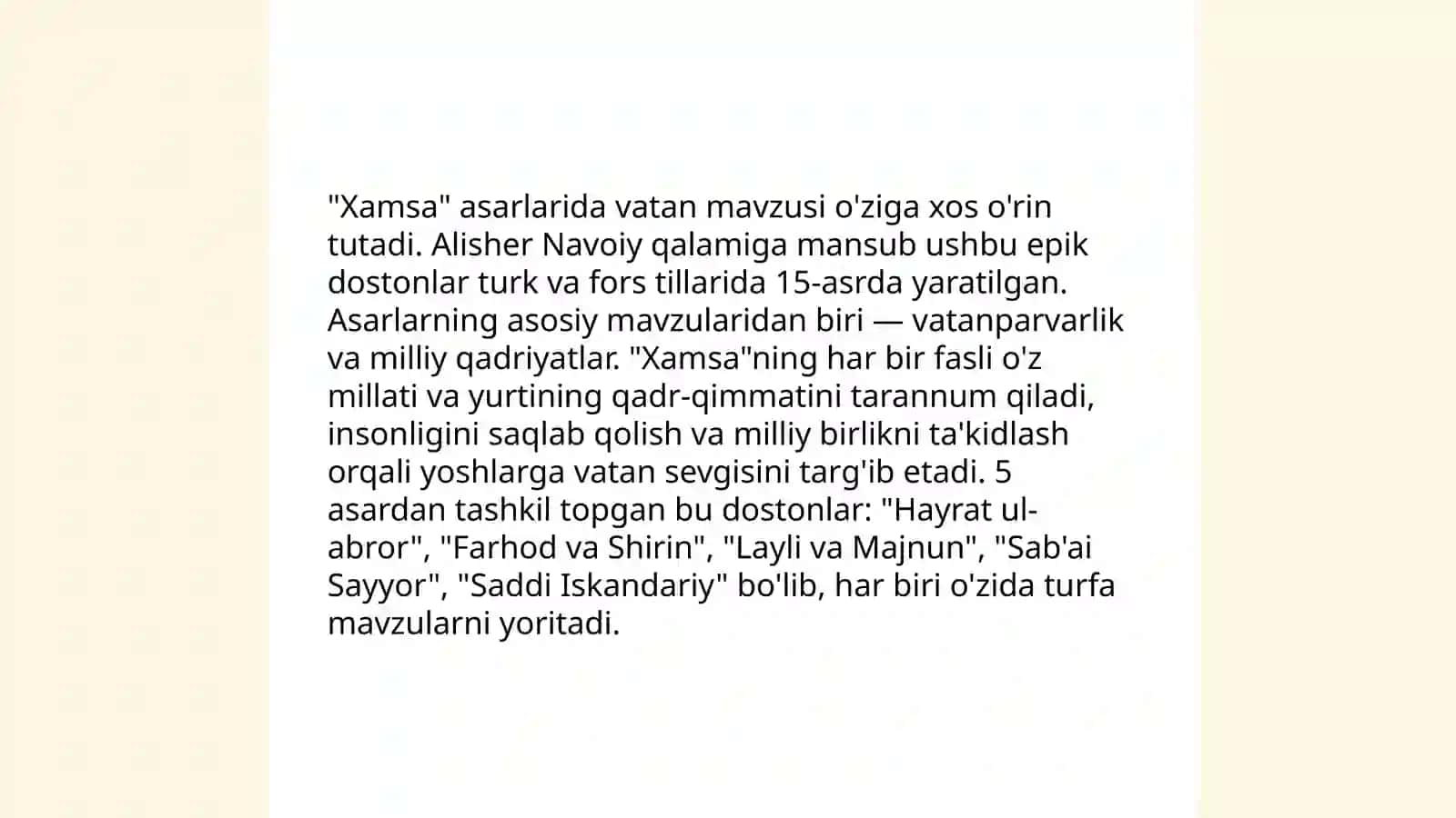 Alisher Navoiyning ruboiylarida Vatan va vatanparvarlik g‘oyalarining badiiy talqini 4