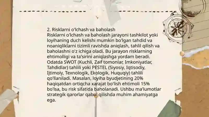 Korxonalarda moliyaviy risklarni boshqarish 4
