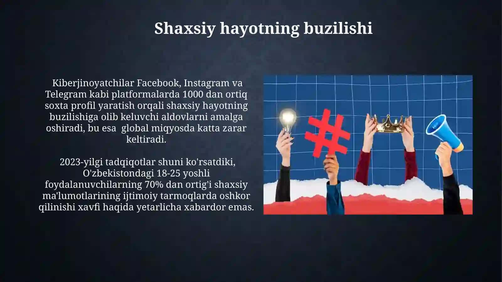 Ijtmoiy tarmoqlardagi tahdidlar va mediyamadaniyat 4