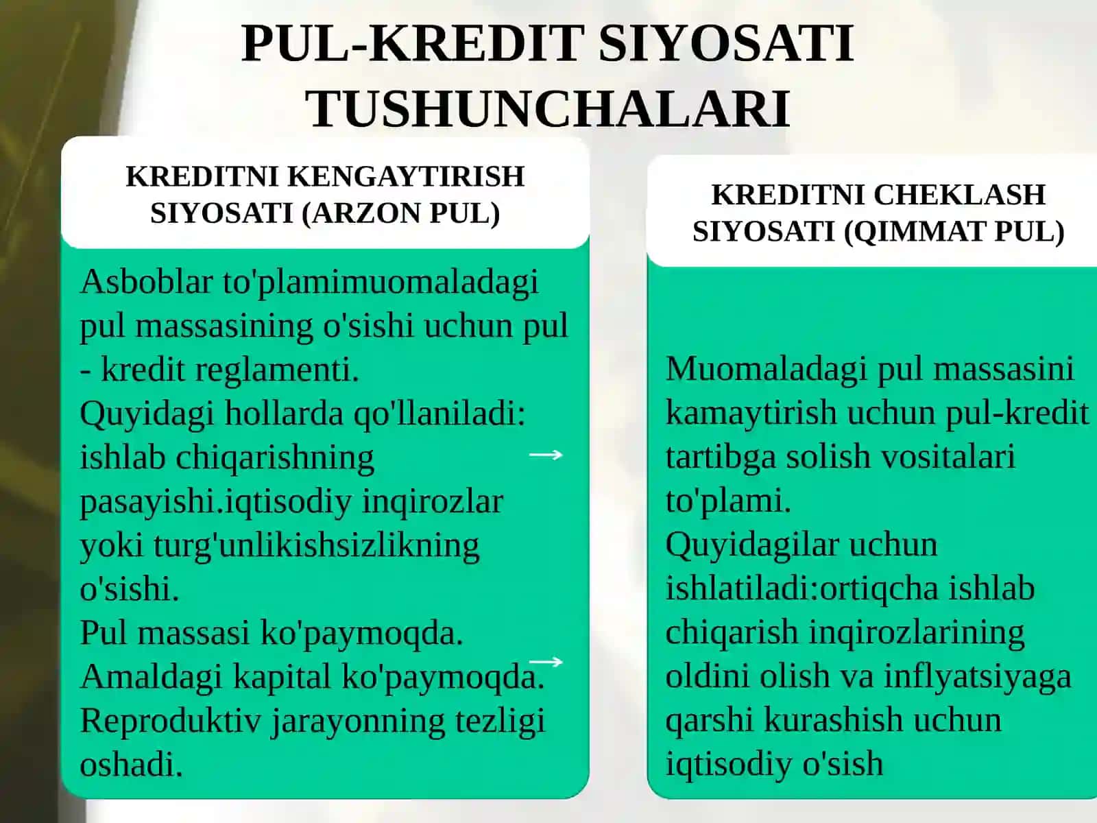 Pul-kreditsiya siyosati 4