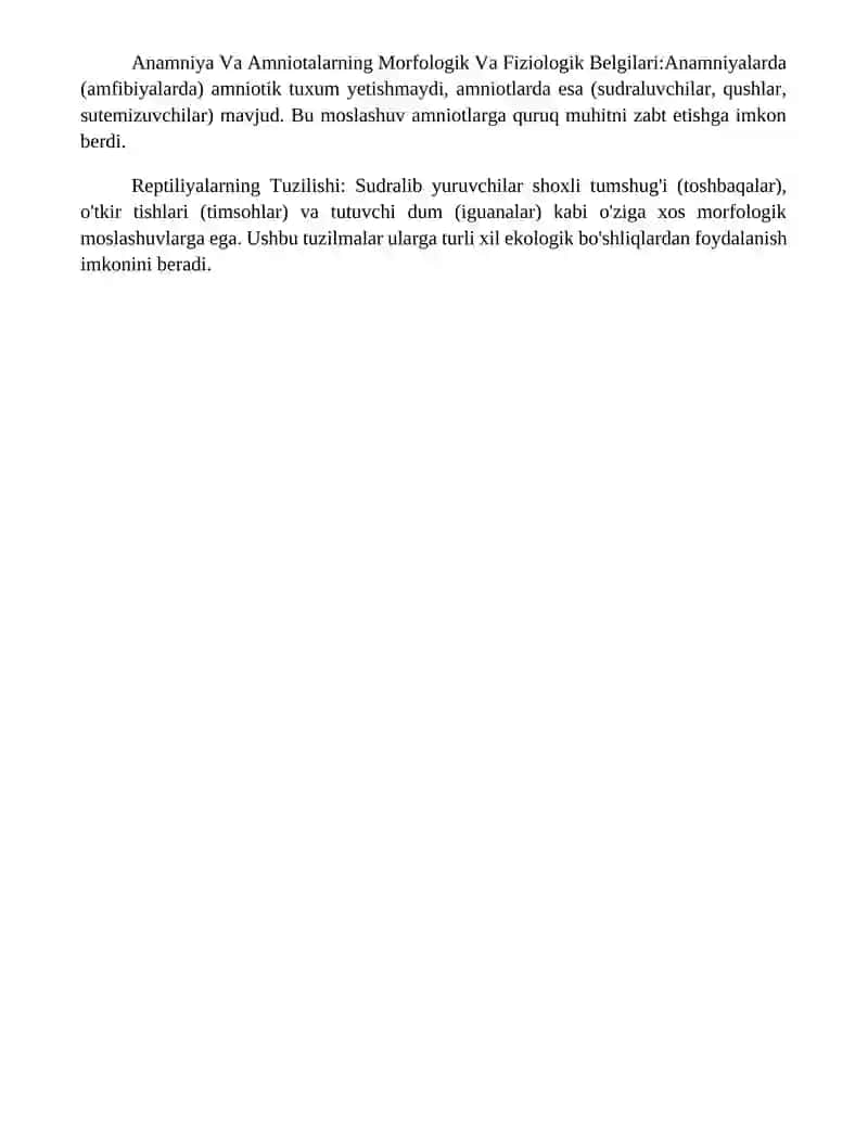Anamniya Va Amniotalarning Morfologik Va Fiziologik Belgilari 4