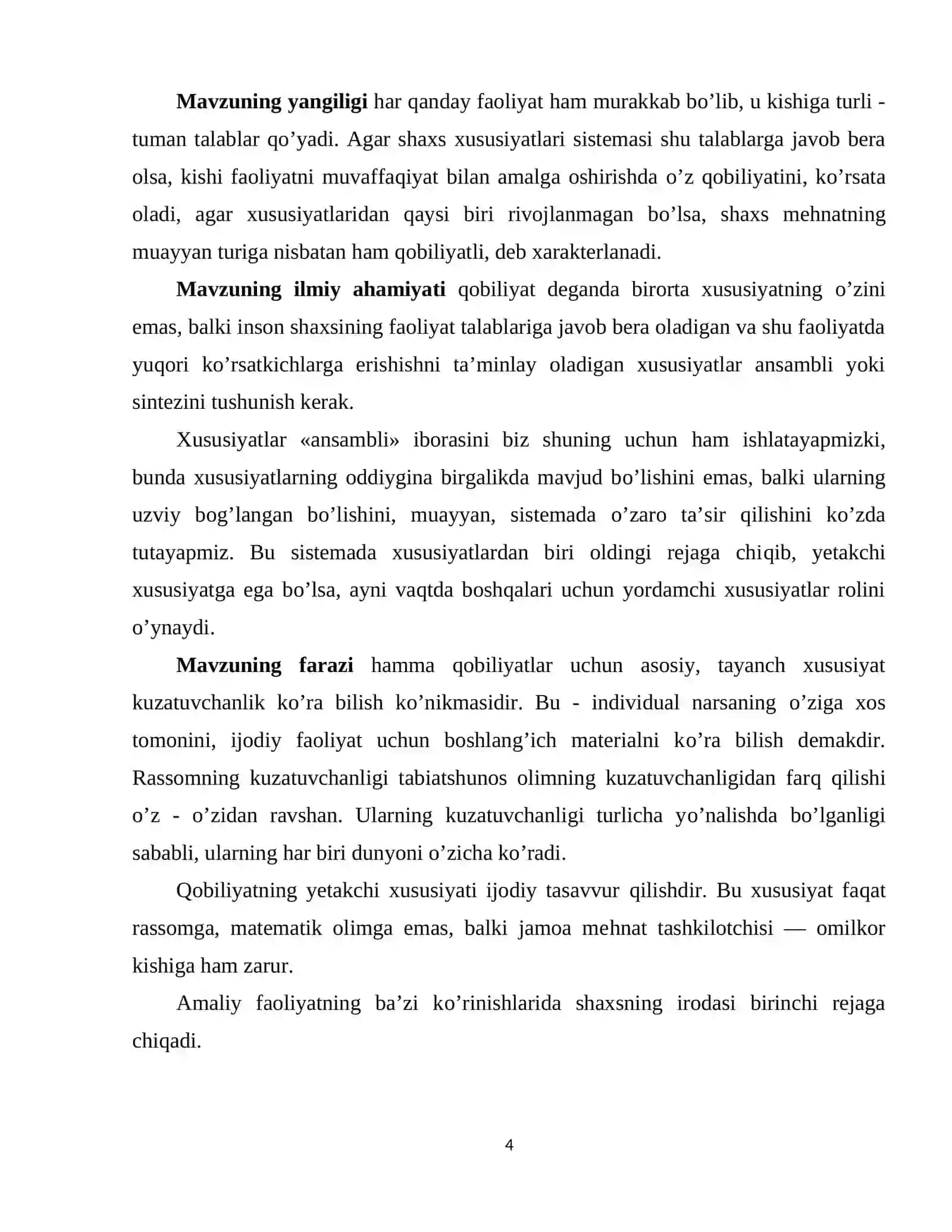 QOBILIYAT PSIXOLOGIYASI 4