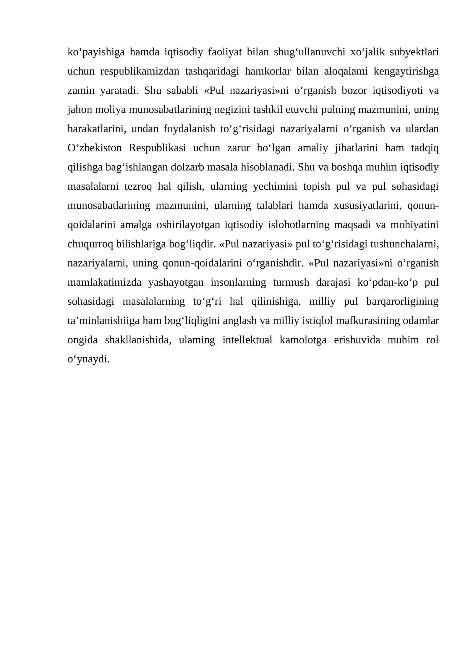 PULNING MOHIYATI VA UNING ASOSIY VAZIFALARI 4