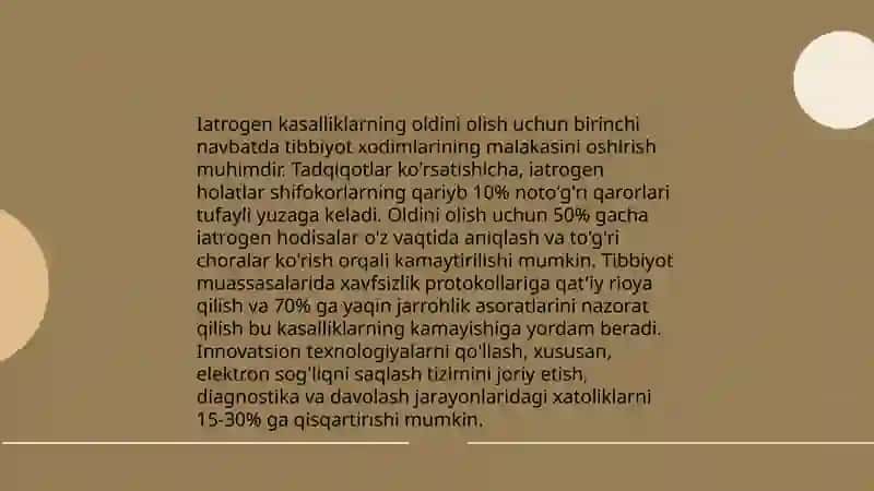 Hozirgi kunda tibbiyotda iatrogeniya 4