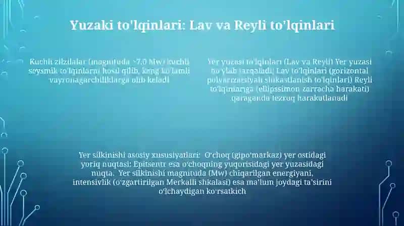 Yer silkinishi to'lqinlari 4