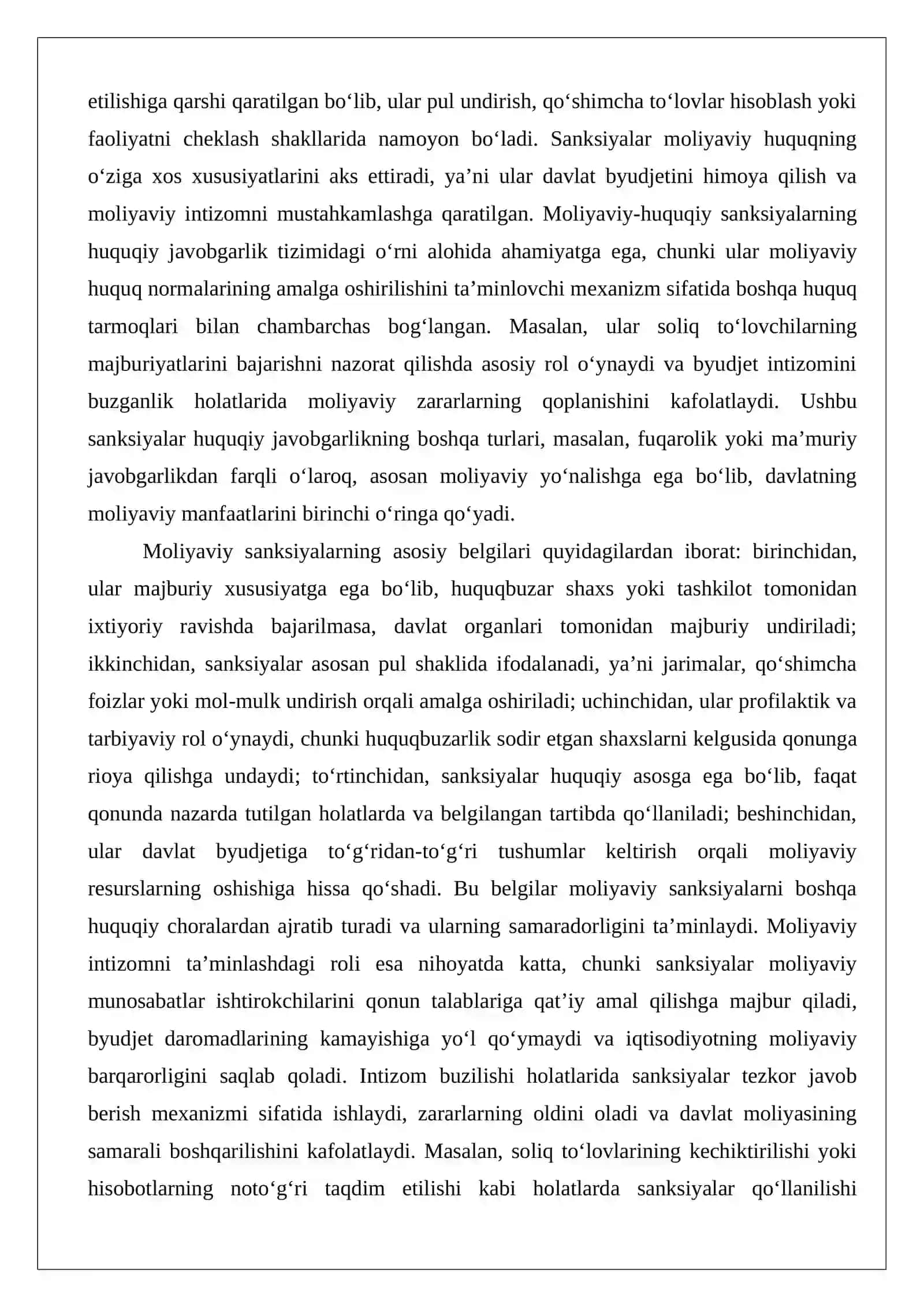 Moliyaviy-huquqiy sanksiyalar: mazmuni va turlari 4