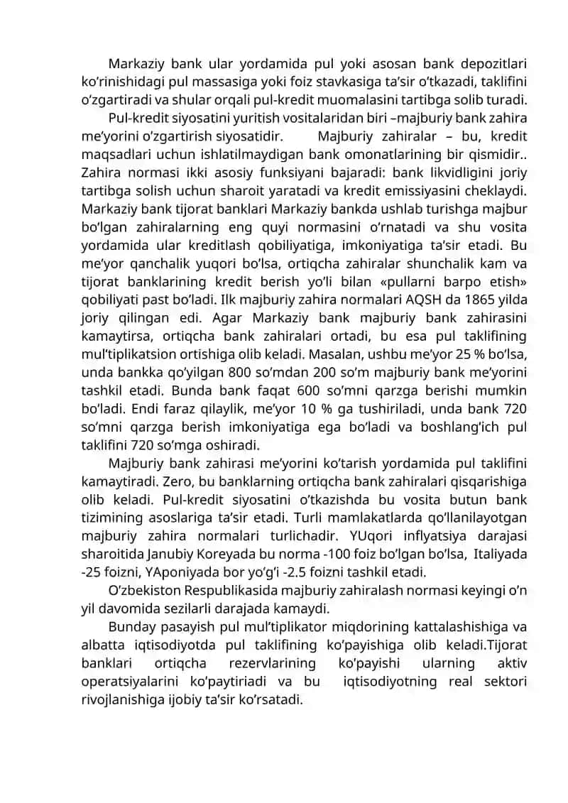 Pul-kredit siyosati 4