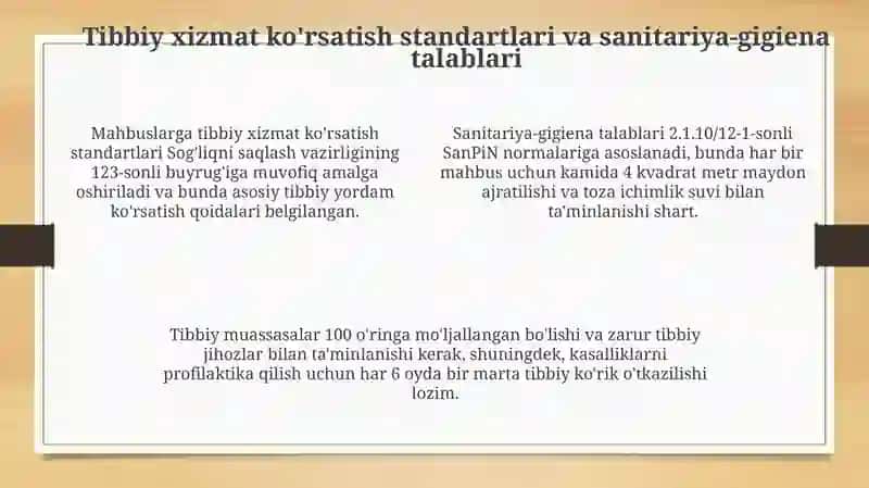 Mahkumlarning tibbiy-sanitariyata’minoti 4