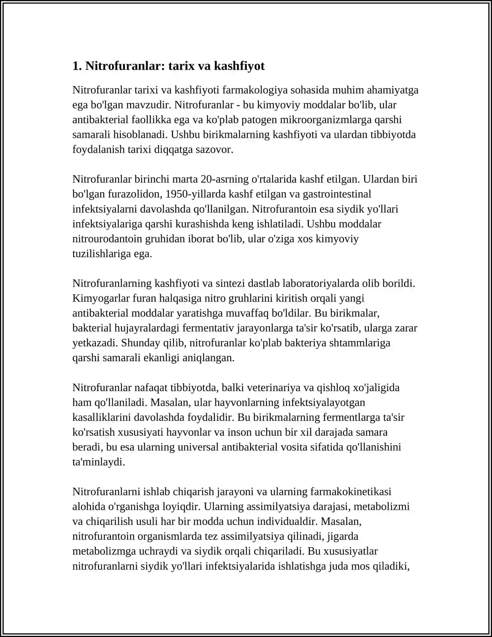 NITROFURAN UNUMLARI FARMAKALOGIYASI 4