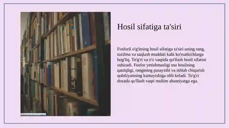 Fosforli og'it qo'llash muddatlari 4