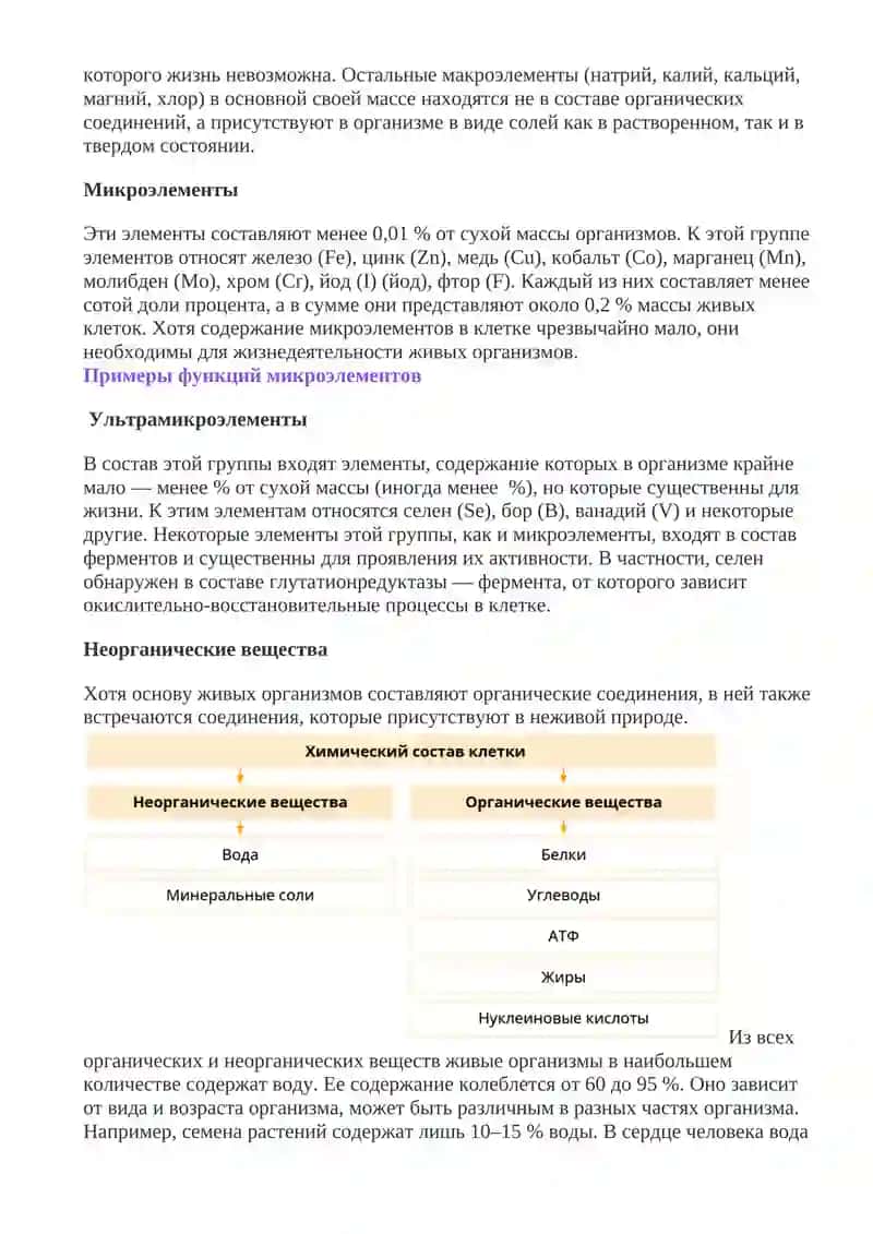 Элементарный состав живого Организма 4