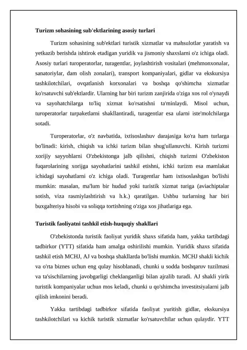 Turizm va unda buxgalteriya hisobi 4
