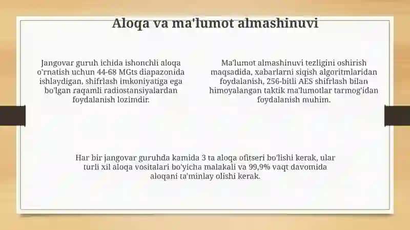 Jangovar guruhning Jangovar ta'minoti 4